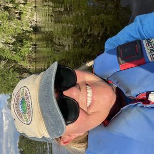 Debbie kayaking