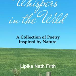 Photo of book cover depicting sky and field with title in White font